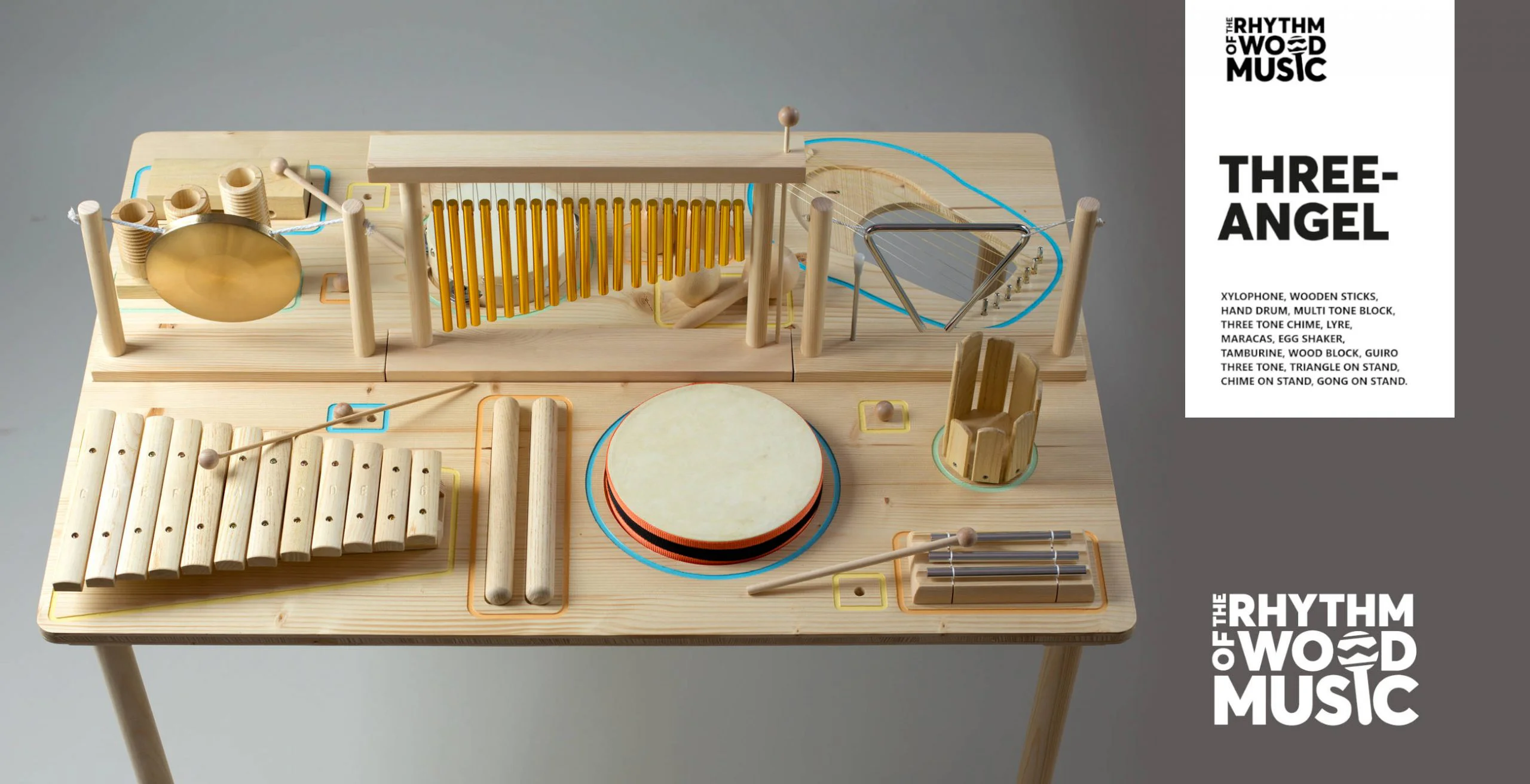 THREE-ANGEL Glasbena miza velika