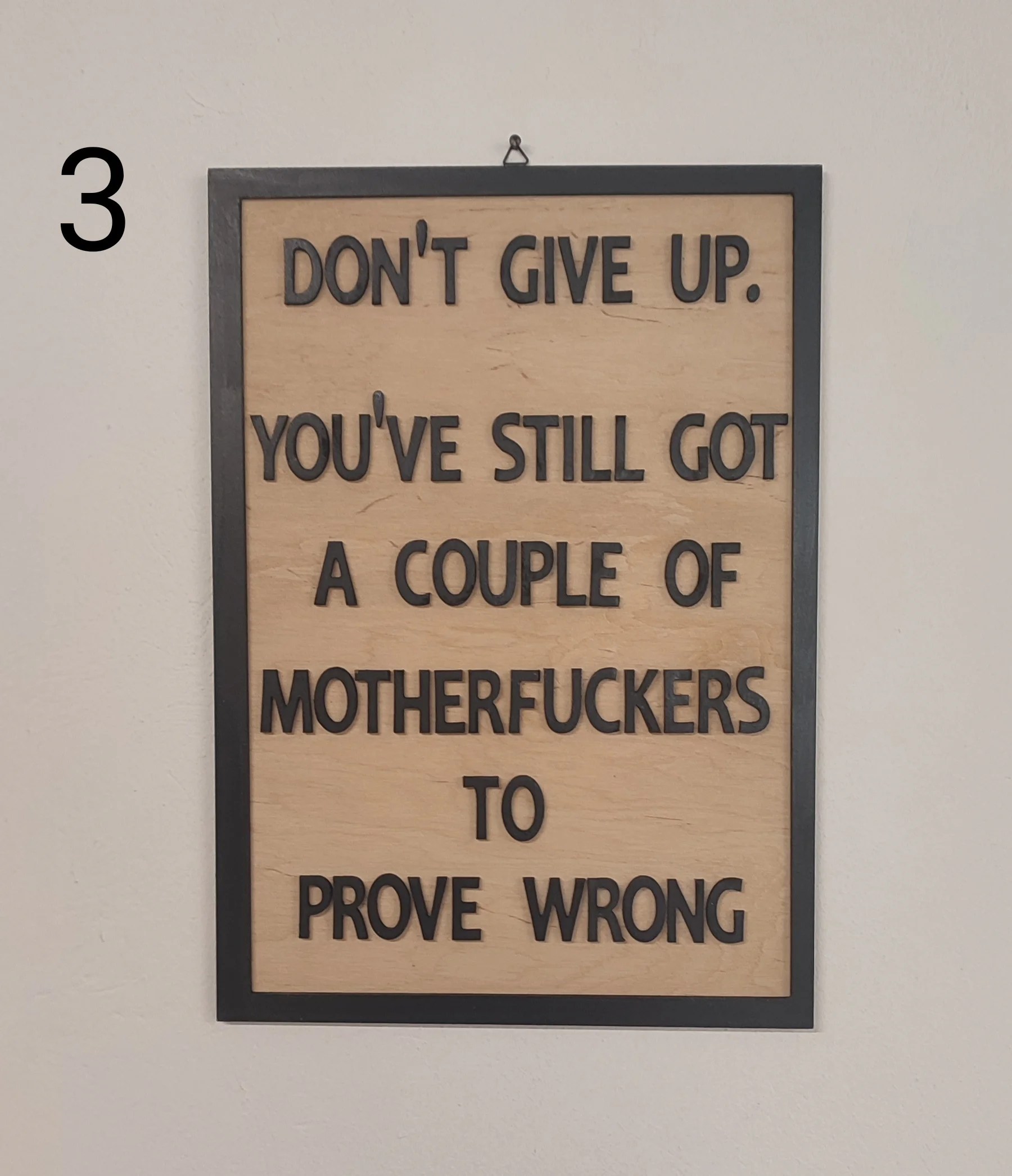 WOODEN WALL SIGNS QUOTE TEXT - Image 4